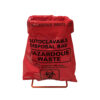 Wire rack for autoclave bags, full