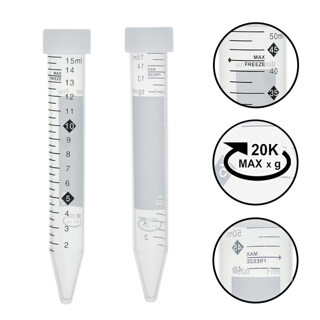 metal-free centrifuge tubes