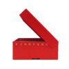 Flip top box, red